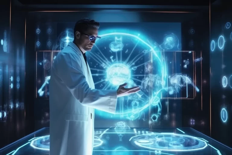 AI models analysing health data across connected clinical systems