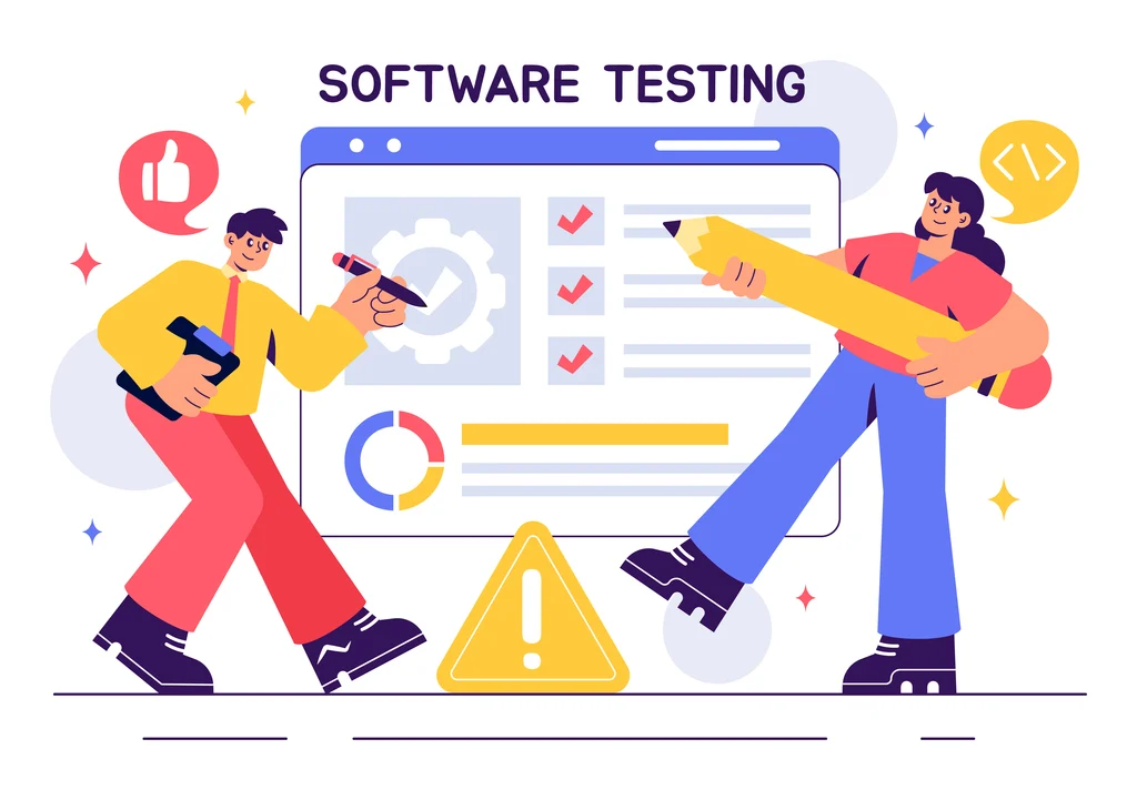 Quality assurance and software testing in progress